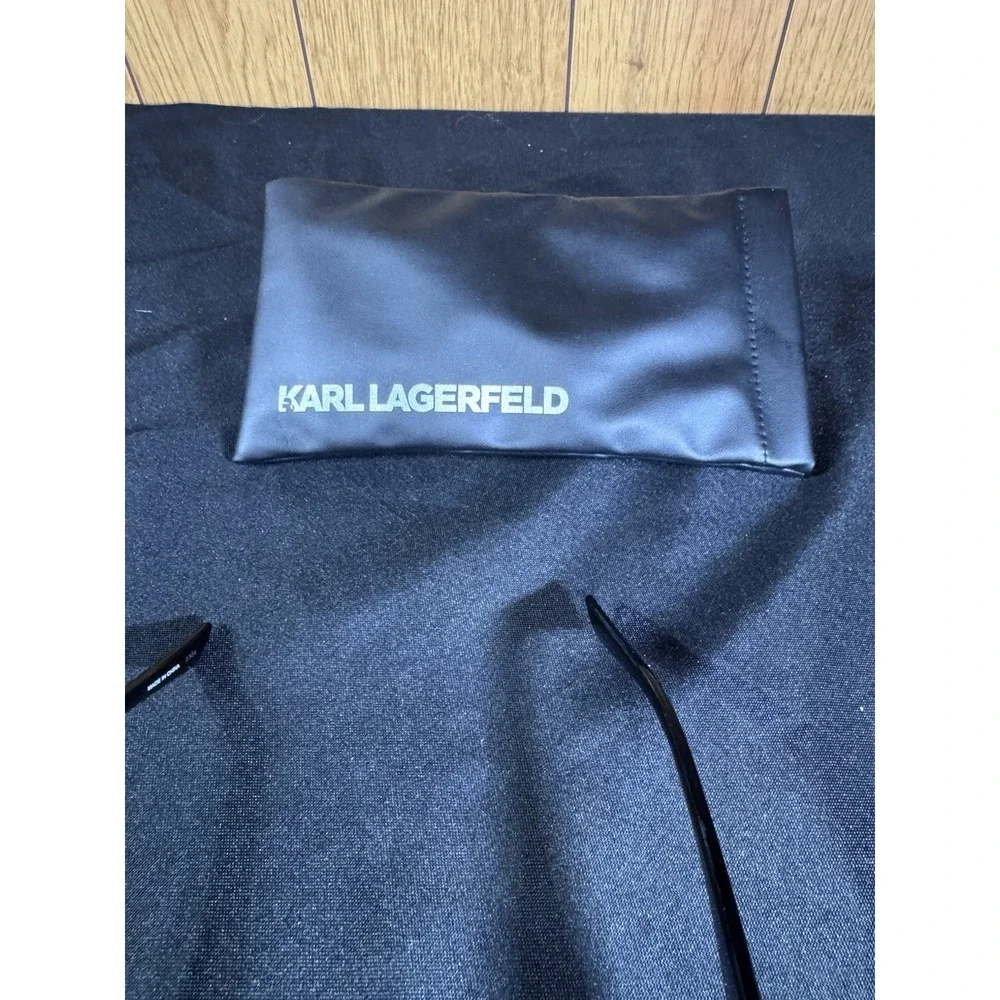 Karl Lagerfeld KL6124S Black With Blue/Purple Accents Sunglasses 53-22-145‎